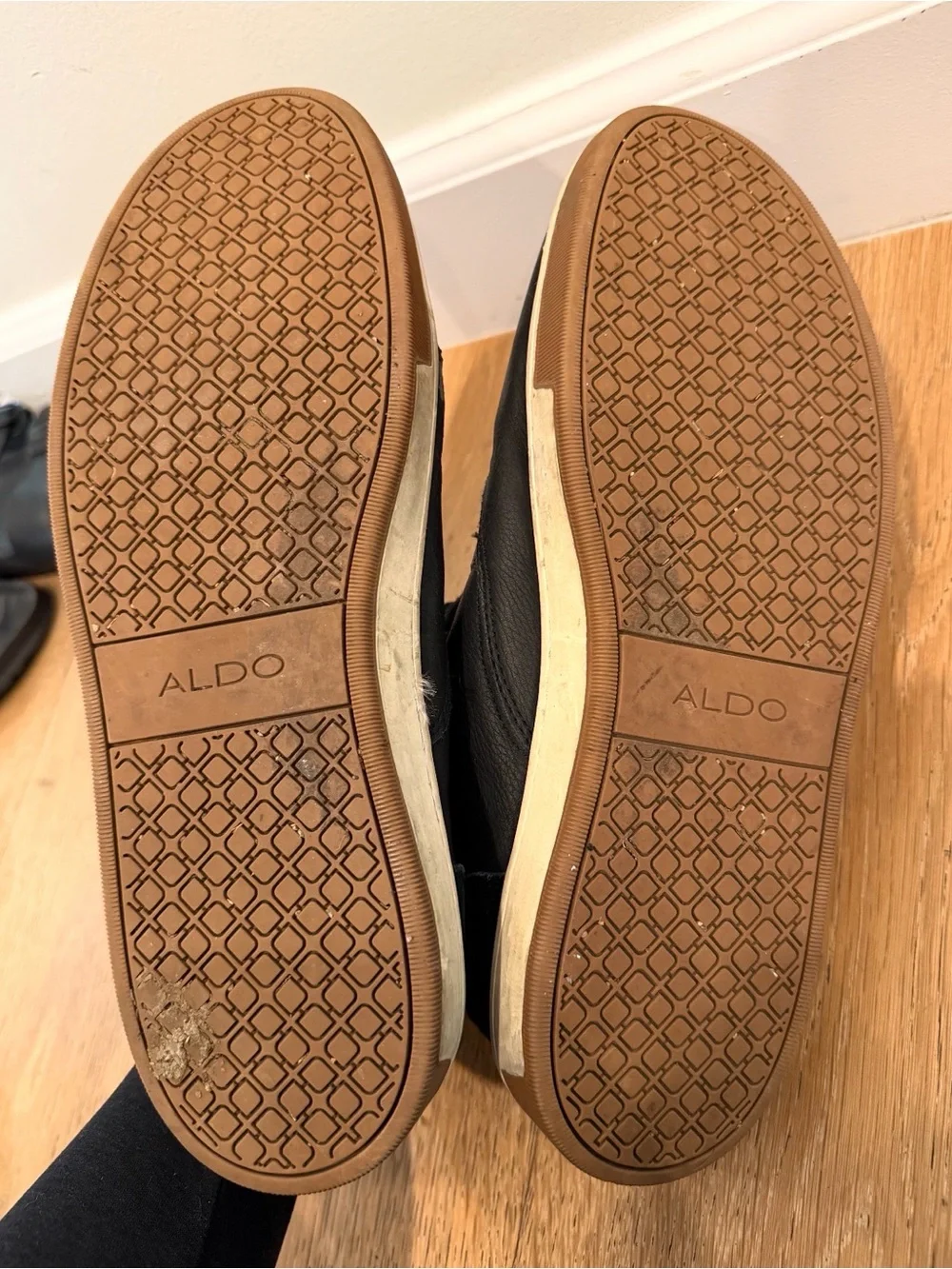 Aldo Navy Leather Men’s Shoes